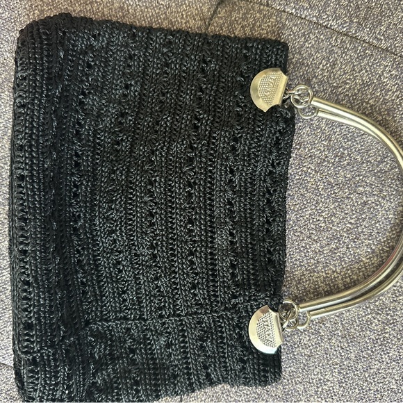 Rare Black Woven Vintage Purse from Italy - 1950’s/60’s - Picture 4 of 6